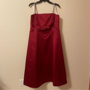 David’s Bridal Red Formal Dress